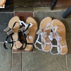 Black or white bling sandals